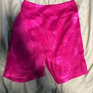 Gymshark hot pink scrunchbottom shorts